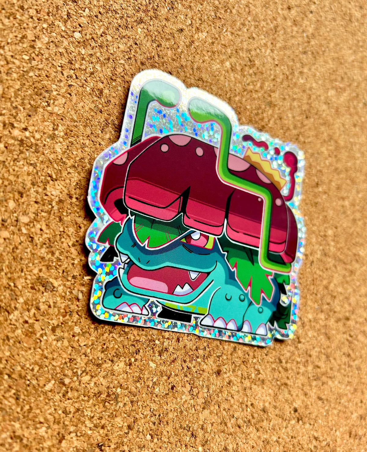 Gigantamax Venusaur Glitter Sticker I Pokemon Sticker