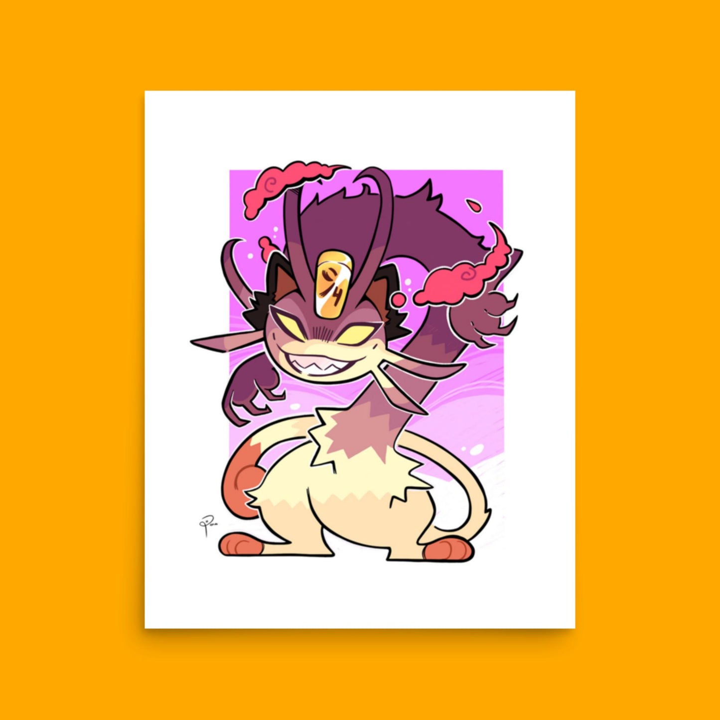 Pokemon Gigatamax Meowth Poster