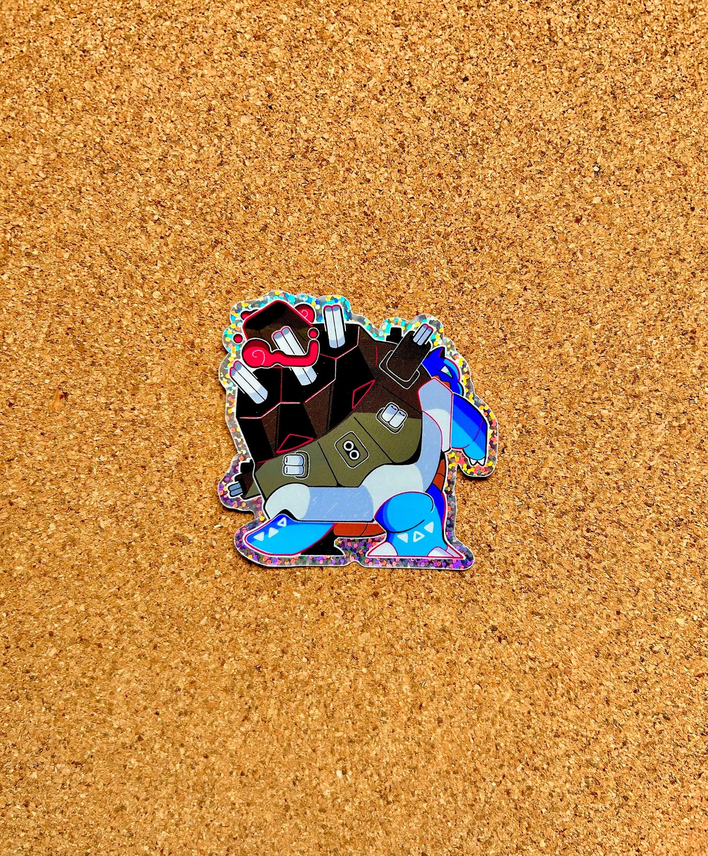 GIgantamax Blastoise Glitter Sticker I Pokemon Sticker