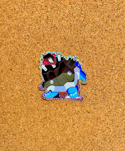 GIgantamax Blastoise Glitter Sticker I Pokemon Sticker