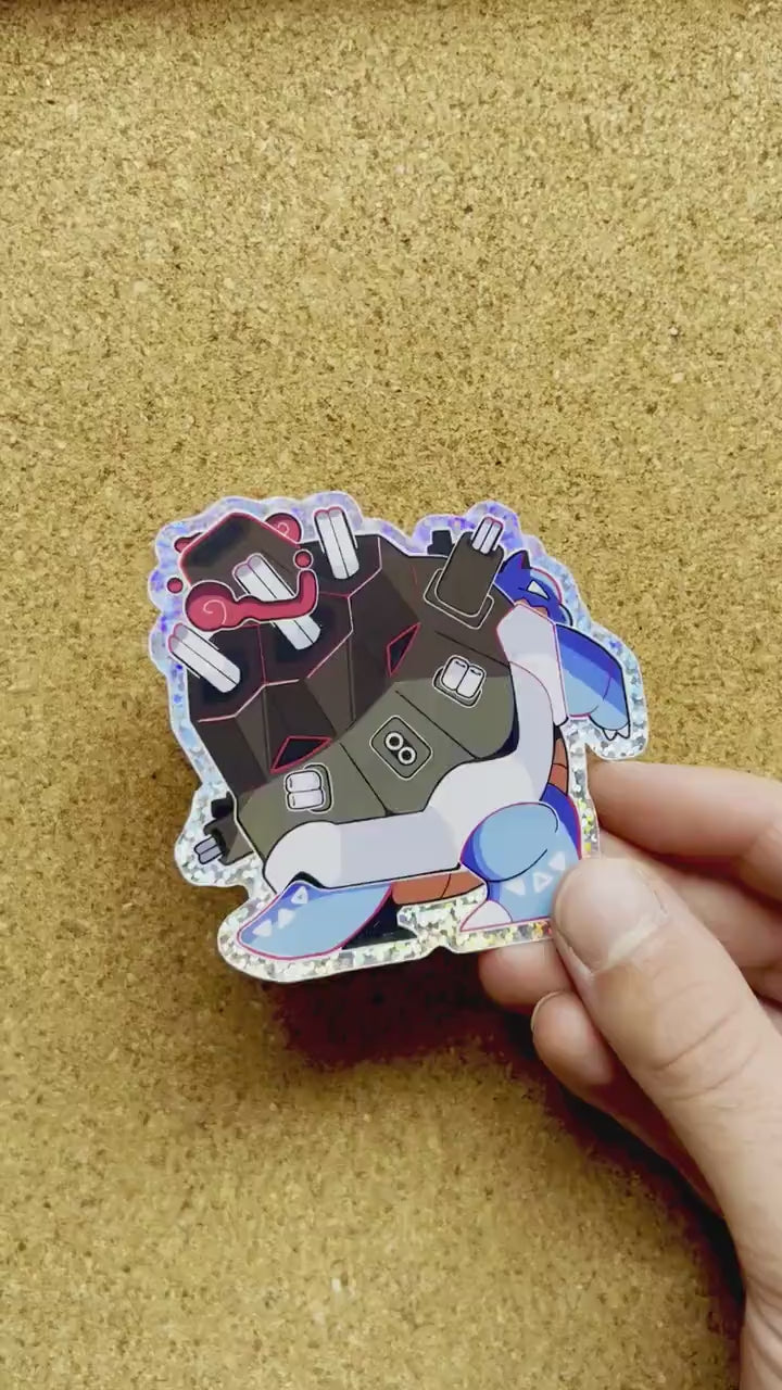 GIgantamax Blastoise Glitter Sticker I Pokemon Sticker