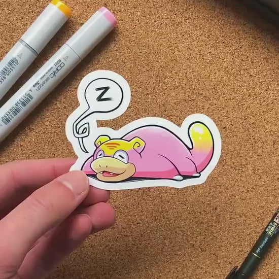 Sleeping Galarian Slowpoke | Cute Sticker