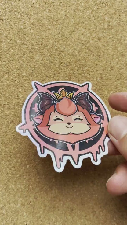 League of Legends I Devil Teemo Holographic I Halloween Sticker