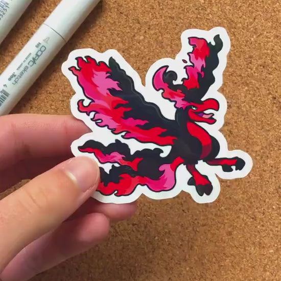 Galarian Moltres Sticker | Pokemon Sticker