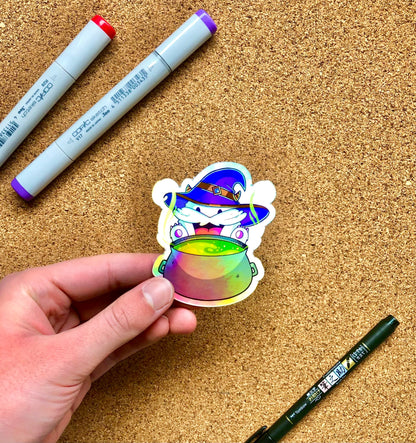 League of Legends | Wizard Poro Sticker | Holographic