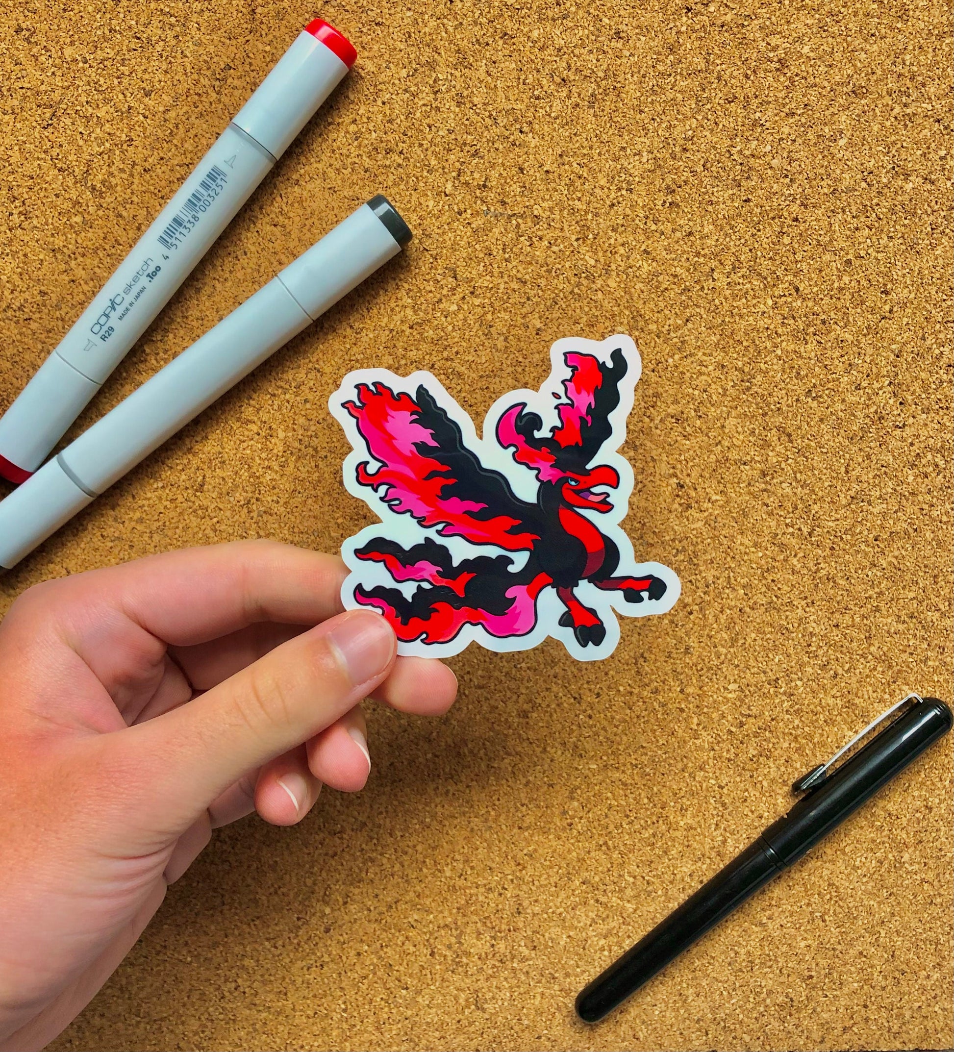 Galarian Moltres Sticker | Pokemon Sticker