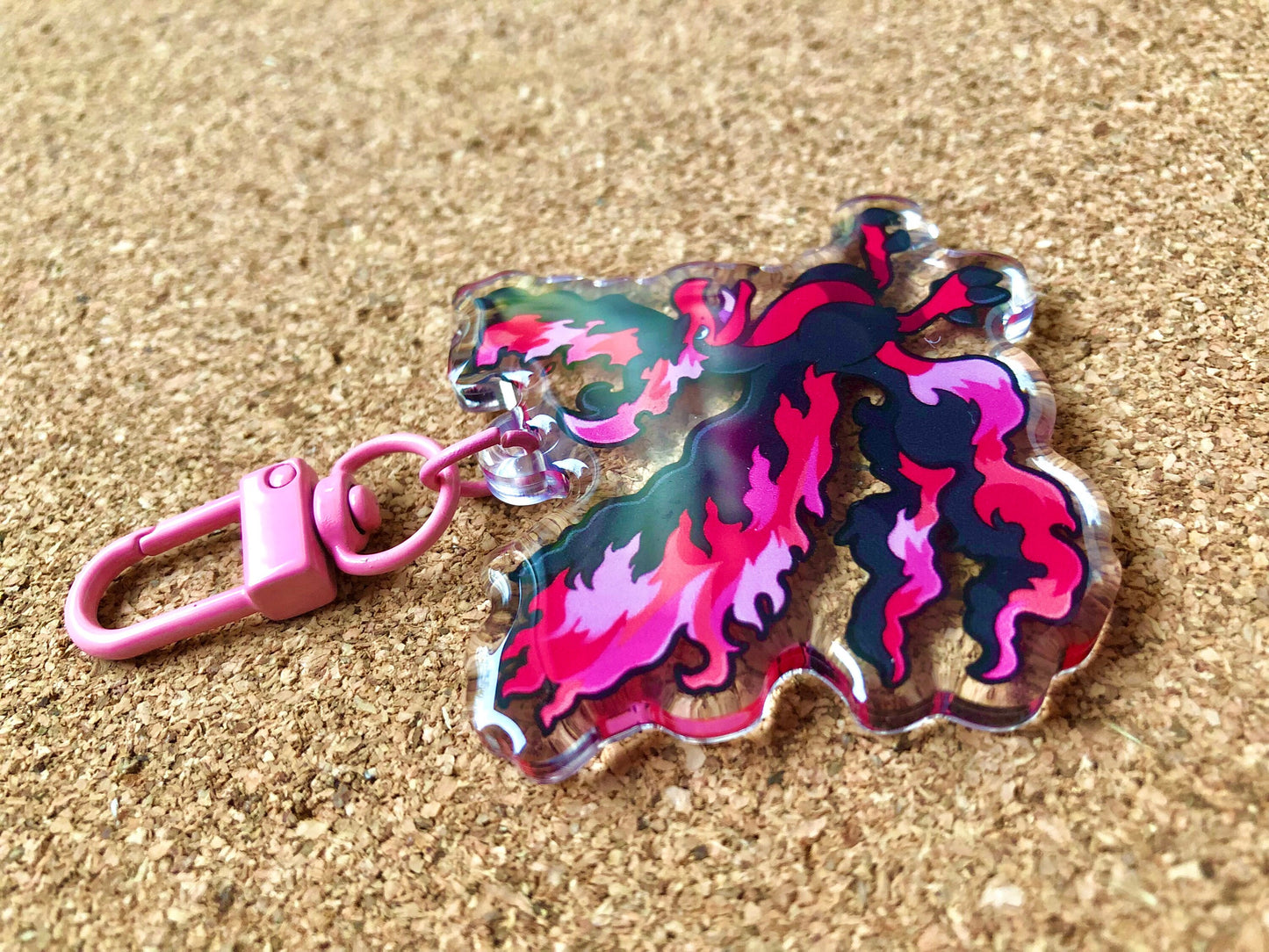 Galarian Moltres Keychain | Pokemon Keychain