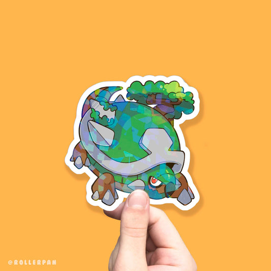 Torterra Sticker I Pokemon Holographic Sticker