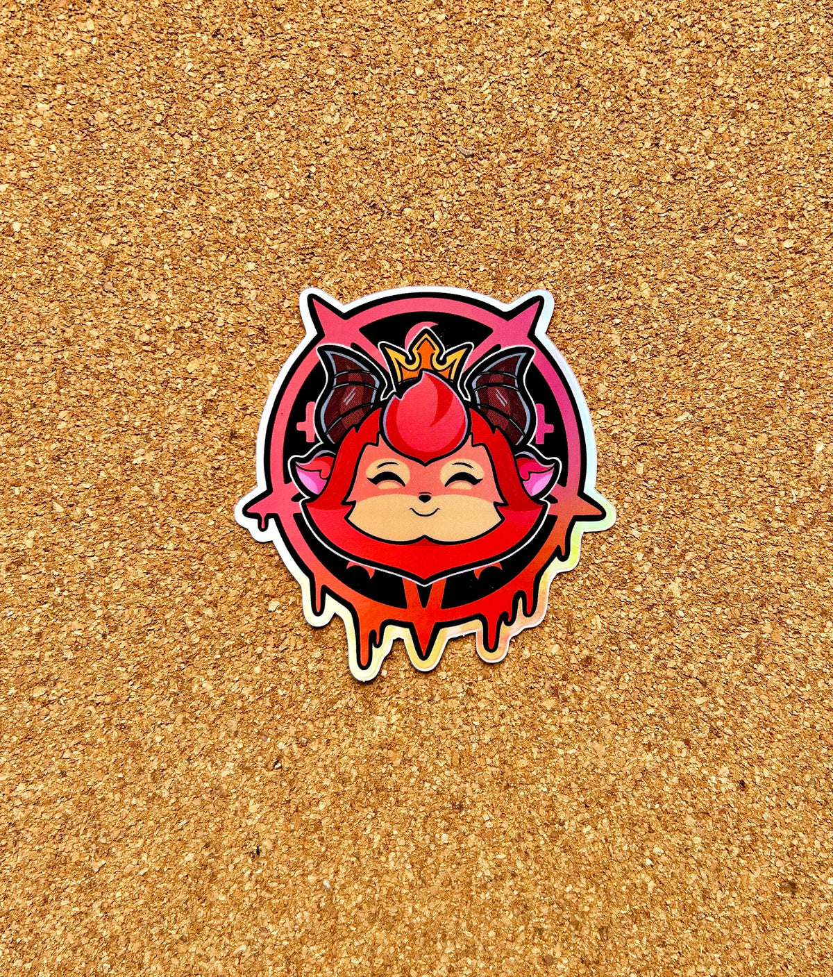League of Legends I Devil Teemo Holographic I Halloween Sticker