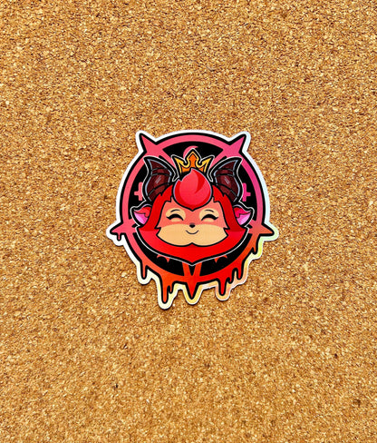League of Legends I Devil Teemo Holographic I Halloween Sticker
