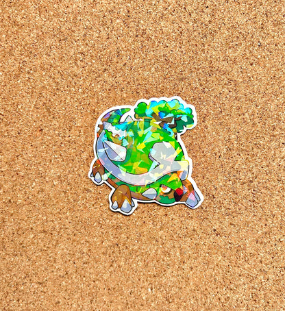 Torterra Sticker I Pokemon Holographic Sticker