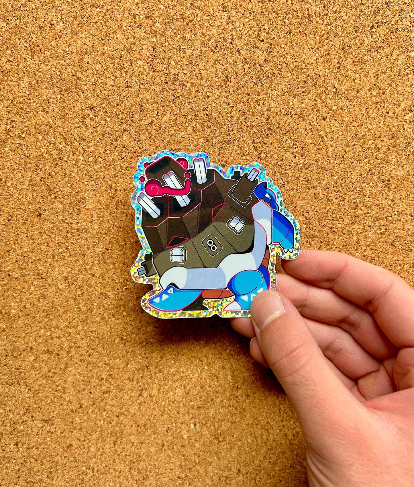 GIgantamax Blastoise Glitter Sticker I Pokemon Sticker