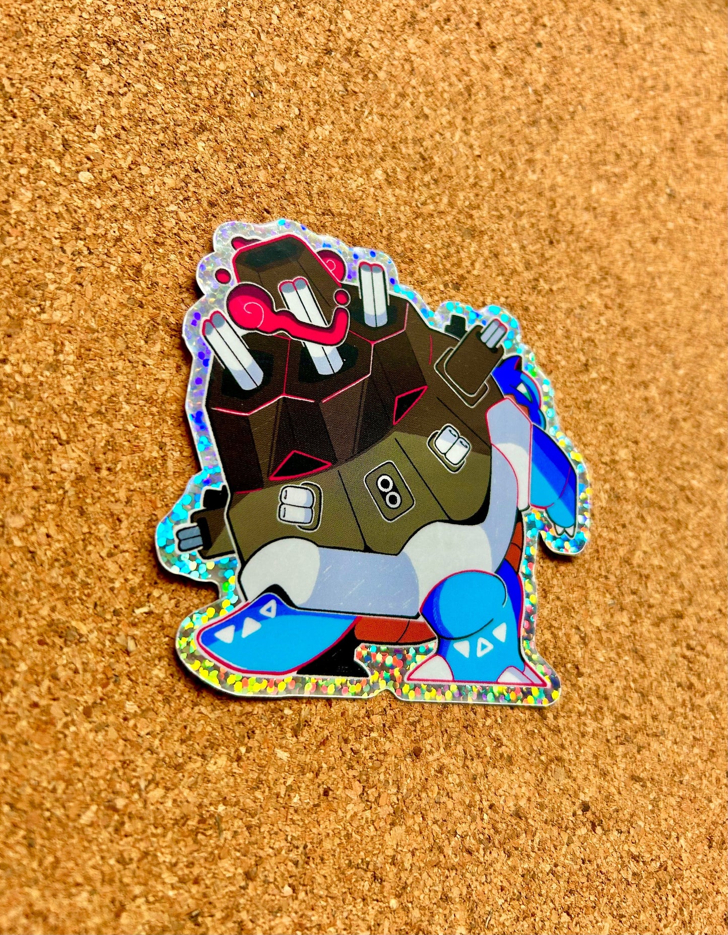 GIgantamax Blastoise Glitter Sticker I Pokemon Sticker