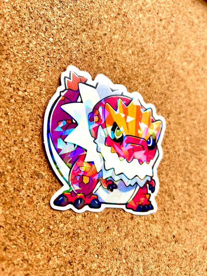 Tyrantrum Sticker I Pokemon Holographic Sticker